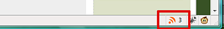New unread Feed notification in lower right corner of your browser