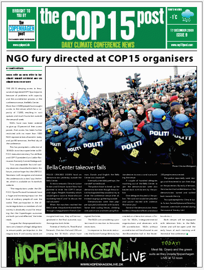 Cover of today's issue: Thursday, December 17, 2009