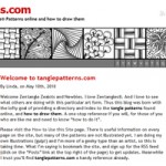 Snapshot of my news website: tanglepatterns.com